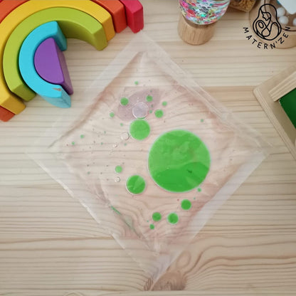 Bolsa sensorial líquida Burbujas de colores 7 colores