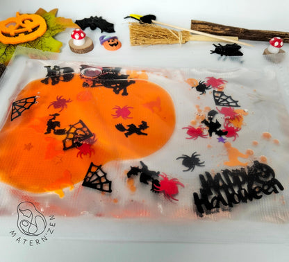 Halloween Bubble Liquid Sensory Bag