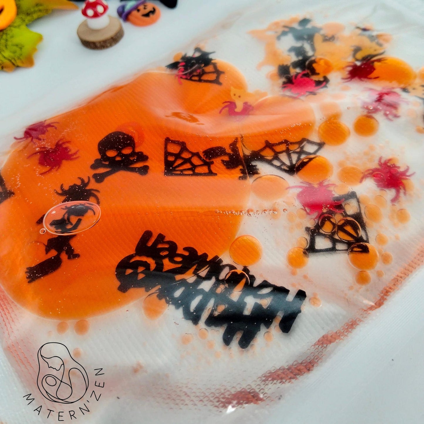 Halloween Bubble Liquid Sensory Bag