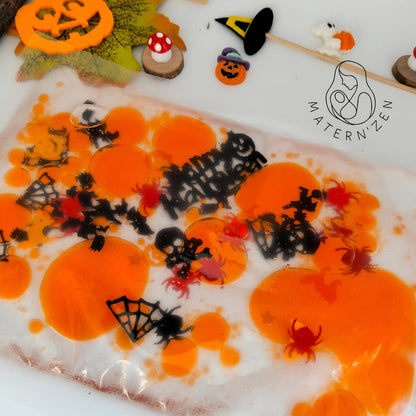 Halloween Bubble Liquid Sensory Bag