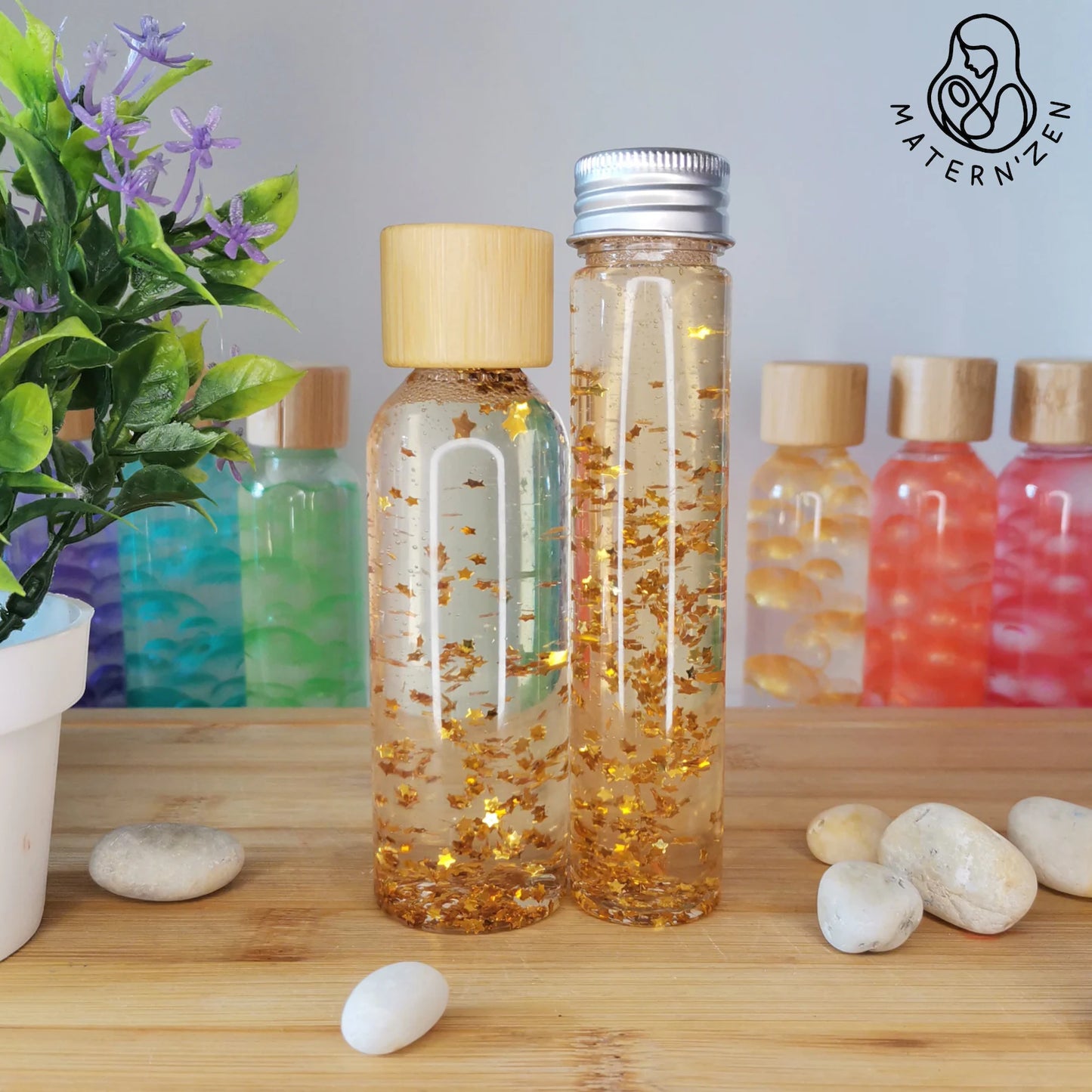 Golden Stars Liquid Sensory Bottle 