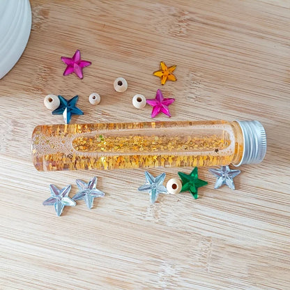 Golden Stars Liquid Sensory Bottle 