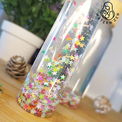 Pastel Rainbow Stars Liquid Sensory Bottle