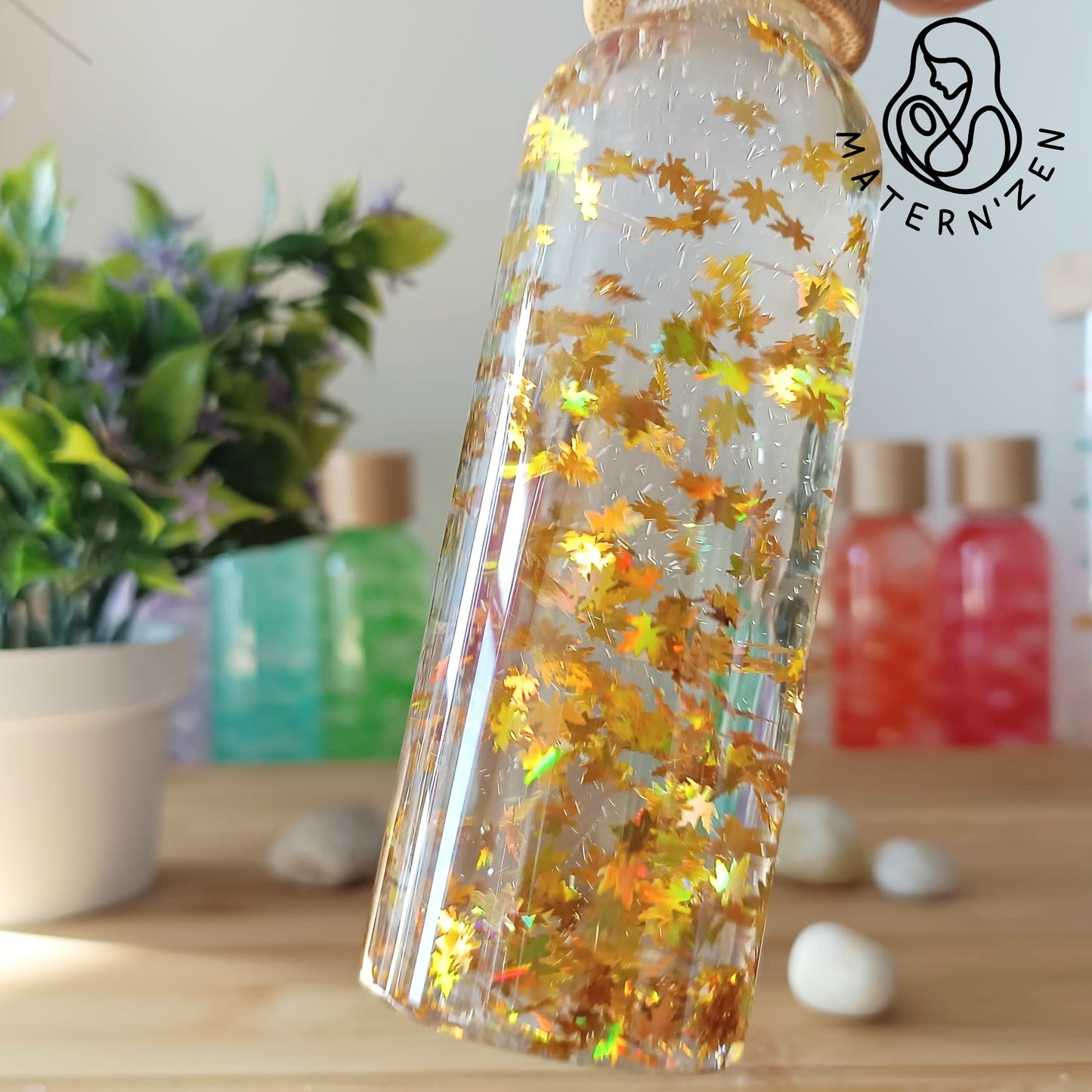 Golden Leaf Liquid Sensory Bottle 